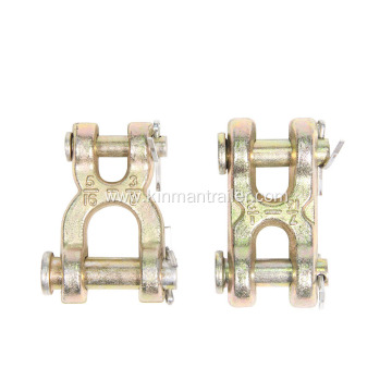 zinc plated steel chain connector double clevis link